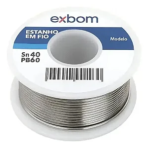 Solda 1,0 mm (40X60) Rolo 80 Gramas