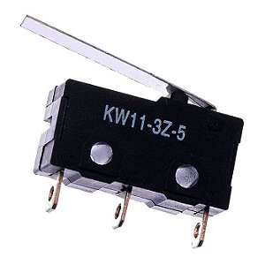 Chave Micro switch - 3 Terminais NA/NF - Mini com Alavanca Média