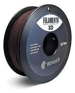 Filamento PET-G 1,75mm Marrom 1Kg Benser - Alta qualidade