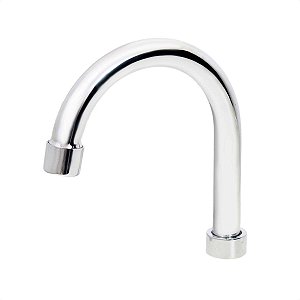 Tubo Bica Móvel Lavatório 3/4 Inox Cromado Arejador Fixo