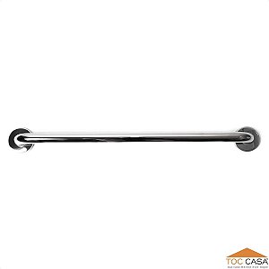 Barra De Apoio Tubular Em Inox Polido Diâmetro 1.1/4 De 70cm