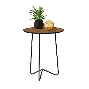 Mesa Lateral Roma Freijó/Preto 60 - Industrial