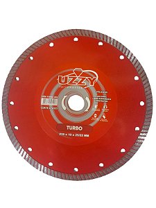 Disco de Corte Turbo Diamantado 230mm x 10mm x 25,4mm 9 Polegadas Mármore Concreto Alvenaria