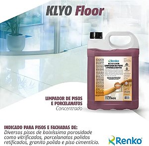 Limpador Pesado para Pisos e Porcelanatos Klyo Floor 5L 1 UN Renko