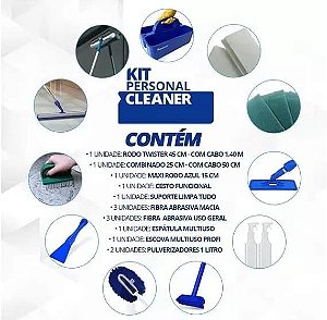 Kit Limpeza Personal Cleaner Completo Bralimpia