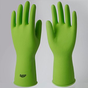 LUVA DE LIMPEZA SANRO TOP VERDE PAR