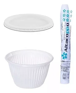 POTE COM TAMPA PS 100 ML ALTACOPO COM 100 UNIDADES