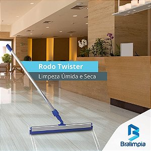 Rodo twister 48 cm com cabo - Bralimpia