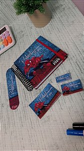 Agenda quadrada 2 dias p/pag + etiqueta escolar