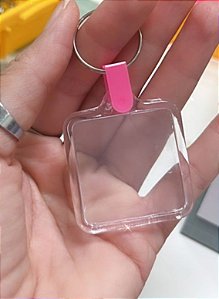 Chaveiro acrilico personalizado 3,5x3,5