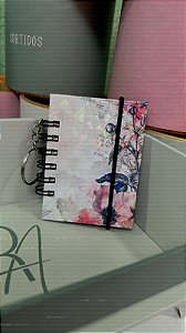 Chaveirinho bloquinho floral rose