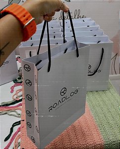 Sacola 20x23x6 alça cordão