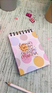 Bloco Anotações capa dura A6 sem pauta - Dia do Professor