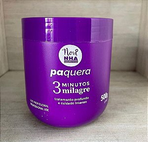 Mascara Capilar Novinha 3 Minutos Milagre Uso Profissional 500g