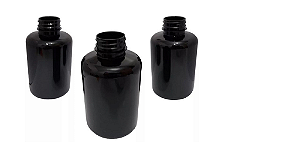 Kit Frasco Pet Preto c/ Tampa Flip Top Vermelha (24 unidades)