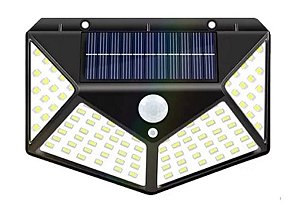 Luminária de Parede Solar com Sensor Economia e Segurança