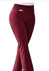 Calça Flare Colmeia Vermelha Conforto Estilo e Elegância em uma Só Peça