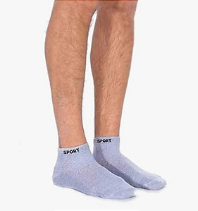 Kit 12 Pares Meia Cano Curto Masculina Sport Algodão e Poliamida