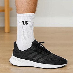 Meias Masculina Soquete Sport Branca Kit 12 Pares