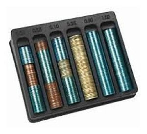 Organizador Separador De Moedas Caixa Loja Gaveta