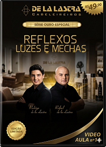 Dvd Curso De Cabelereiros Aprendendo Fazer Reflexos Luzes e Mechas