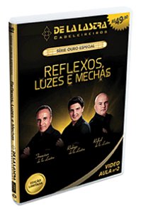 Dvd Curso De Cabelereiros Aprendendo Fazer Reflexos Luzes e Mechas