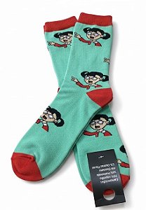 Par de Meias Divertidas Cano Alto Adulto/Infantil tam 38 ao 43