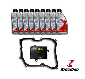 Kit Troca De Óleo 9l Filtro Junta Câmbio 09G