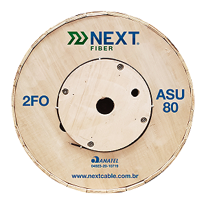Cabo Óptico 02FO ASU 80 - 3km