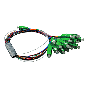 Splitter 1x16 Fibra Óptica APC Color