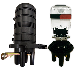 Caixa de Emenda Fibra Óptica CEO 24FO Mini