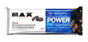 Power Protein Bar Cookies 41g Max Titanium cx 12 unidades