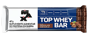Top Whey Bar Chocolate Com Avelã 41g Max Titanium cx 12 unidades