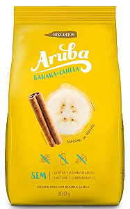 Biscoito Doce com Banana e Canela Aruba - 100g