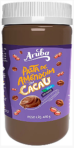 Pasta de Amendoim Cacau Zero Açúcar Aruba - 450g