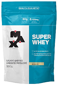 Super Whey Max Titanium Baunilha  Pouch 900G