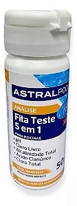 Fita Teste 5 em 1 Astrapool 50un