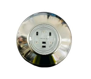 Refletor Azul Super Led 9W Slim Inox