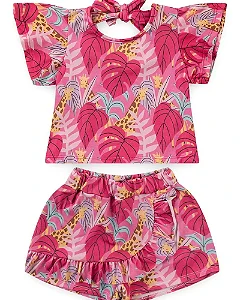 Conjunto feminino girafas