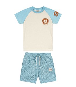Conjunto nfantil Menino Lion Off White