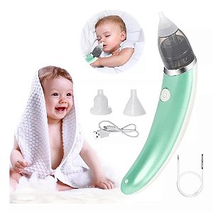 ASPIRADOR NASAL INFANTIL AUTOMATICO SUGADOR LIMPADOR DE NARIZ BEBE ELÉTRICO CRI