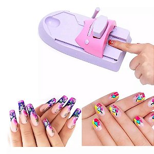 MAQUINA PINTAR UNHAS AUTOMATICA CARIMBO MANICURE IMPRESSAO DECORACAO UNHA DECORA