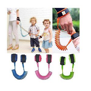 PULSEIRA DE SEGURANCA INFANTIL GUIA CRIANCA ANTI PERDA COLEIRA AJUSTAVEL CONTROL