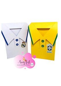 10 caixas blusa brasil e real madrid