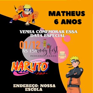 50 CONVITES PERSONALIZADOS QUALQUER TEMA