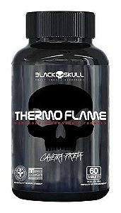 Suplemento Thermo Flame 60 Tabletes - Black Skull