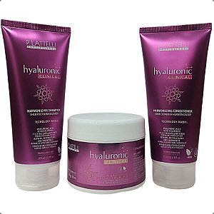 Tratamento Completo Plattelli Hyaluronic Shampoo Condicionador Máscara