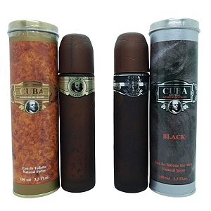Perfume Cuba Gold Masculino + Cuba Black Masculino