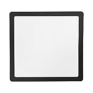Painel Led Preto Sobrepor 24w 6500k Luz Branca