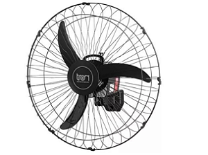 Ventilador Oscilante De Parede Tron 60cm 140w 220v Preto